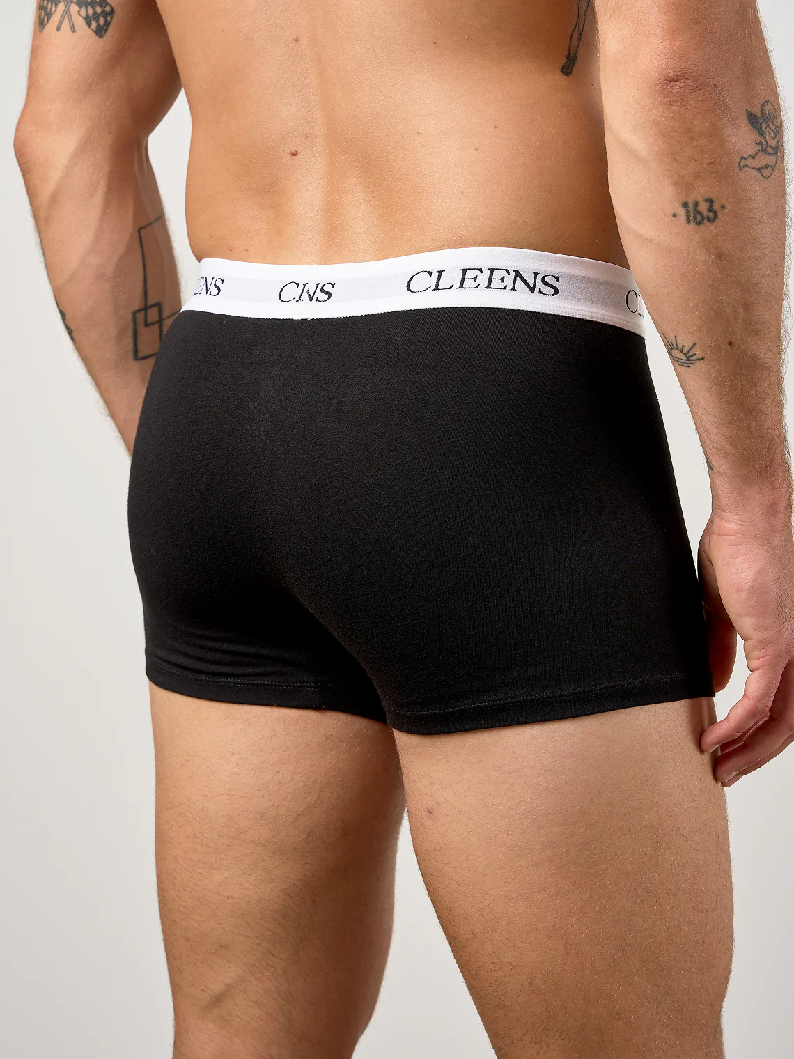 3 Pack Cotton Stretch Boxer Shorts Black - Image 2