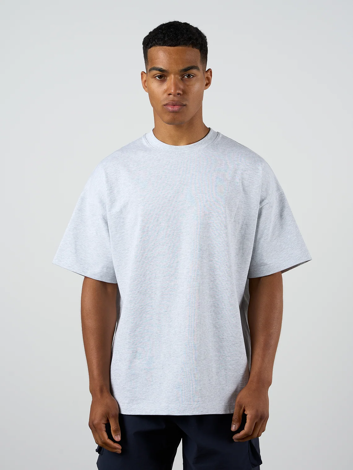 Bird Graphic T-shirt Grey Marl - Image 2