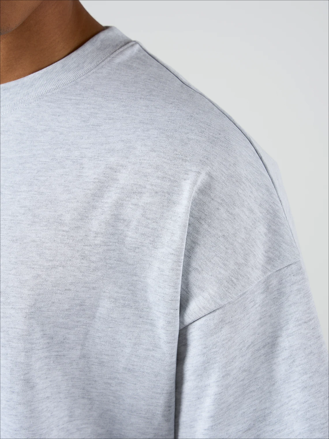 Bird Graphic T-shirt Grey Marl - Image 4