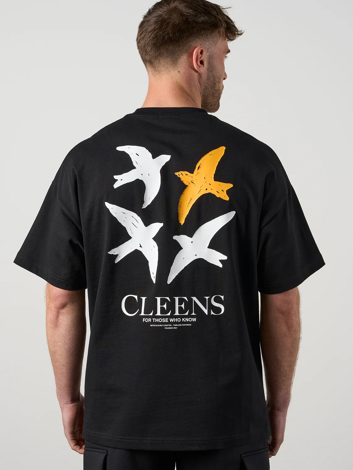 Bird Graphic T-shirt Black