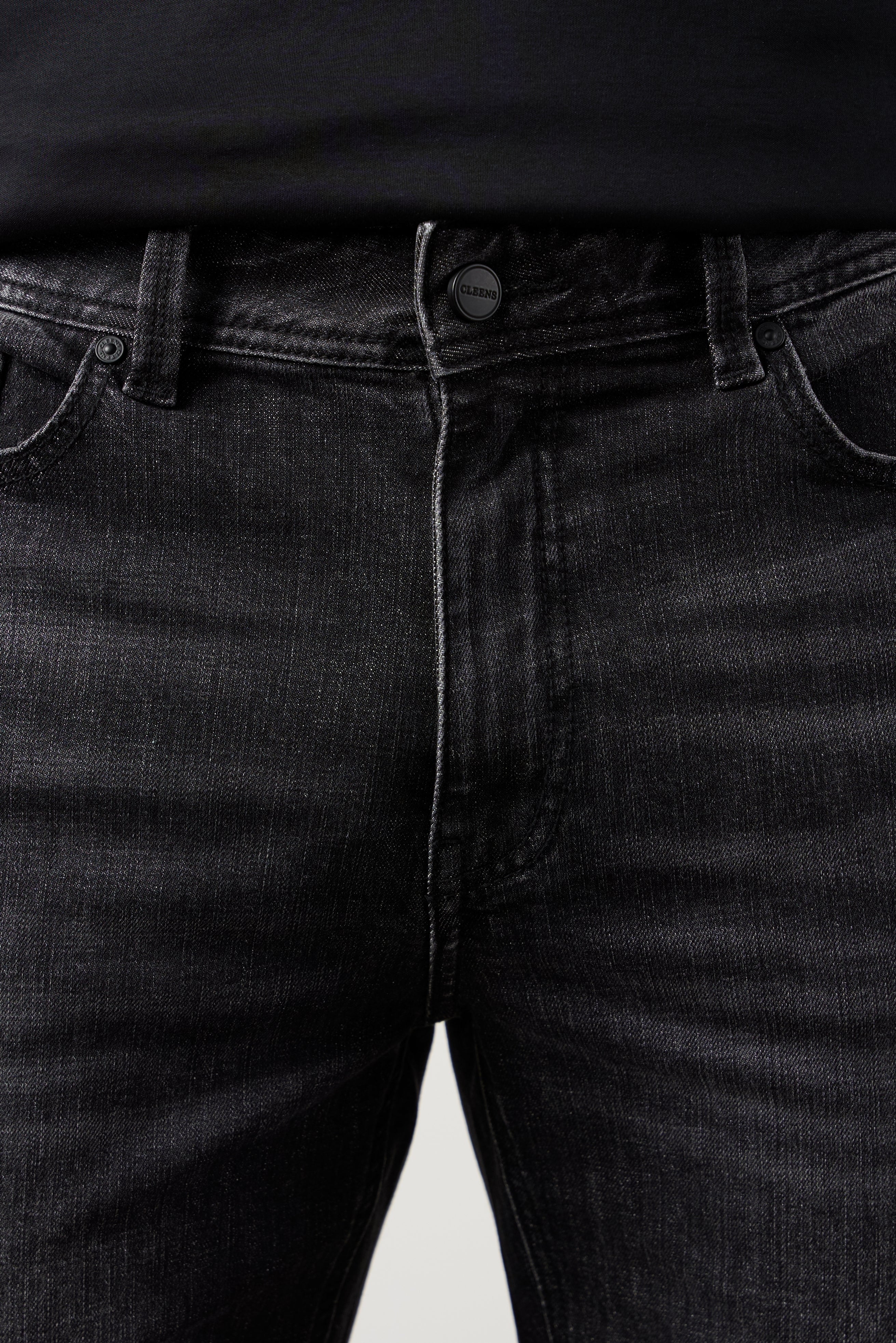 Straight Leg Denim Jeans Black - Image 5