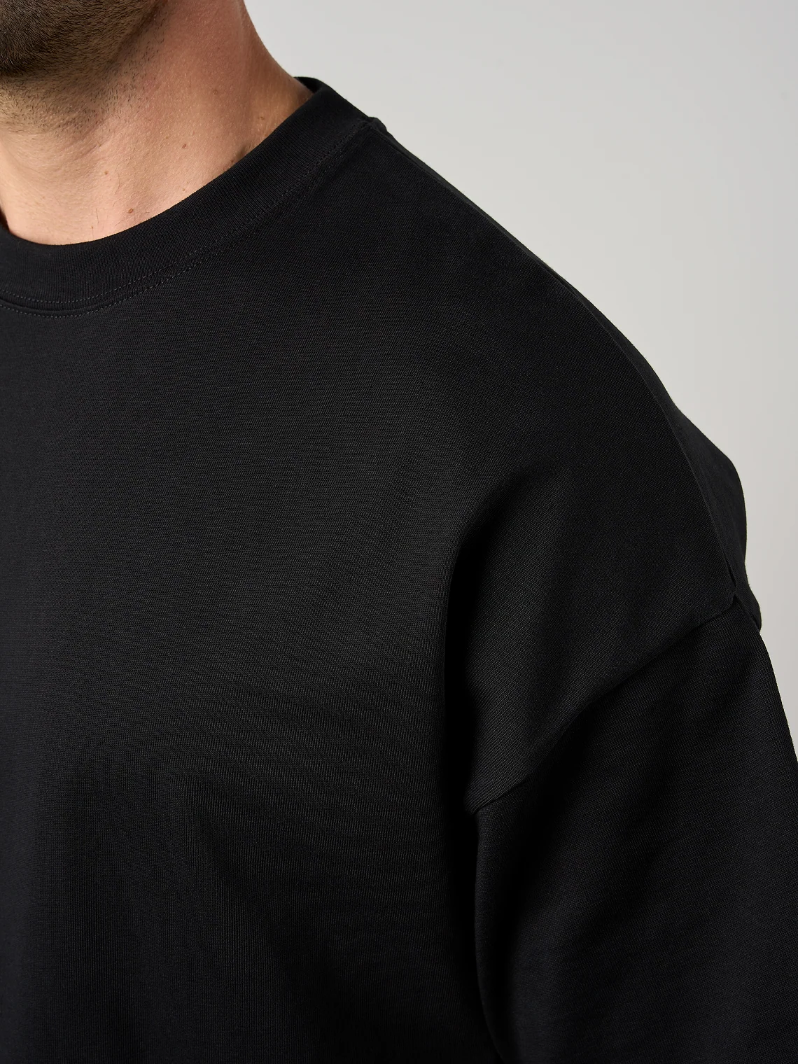 Relaxed Cotton T-Shirt Black - Image 4