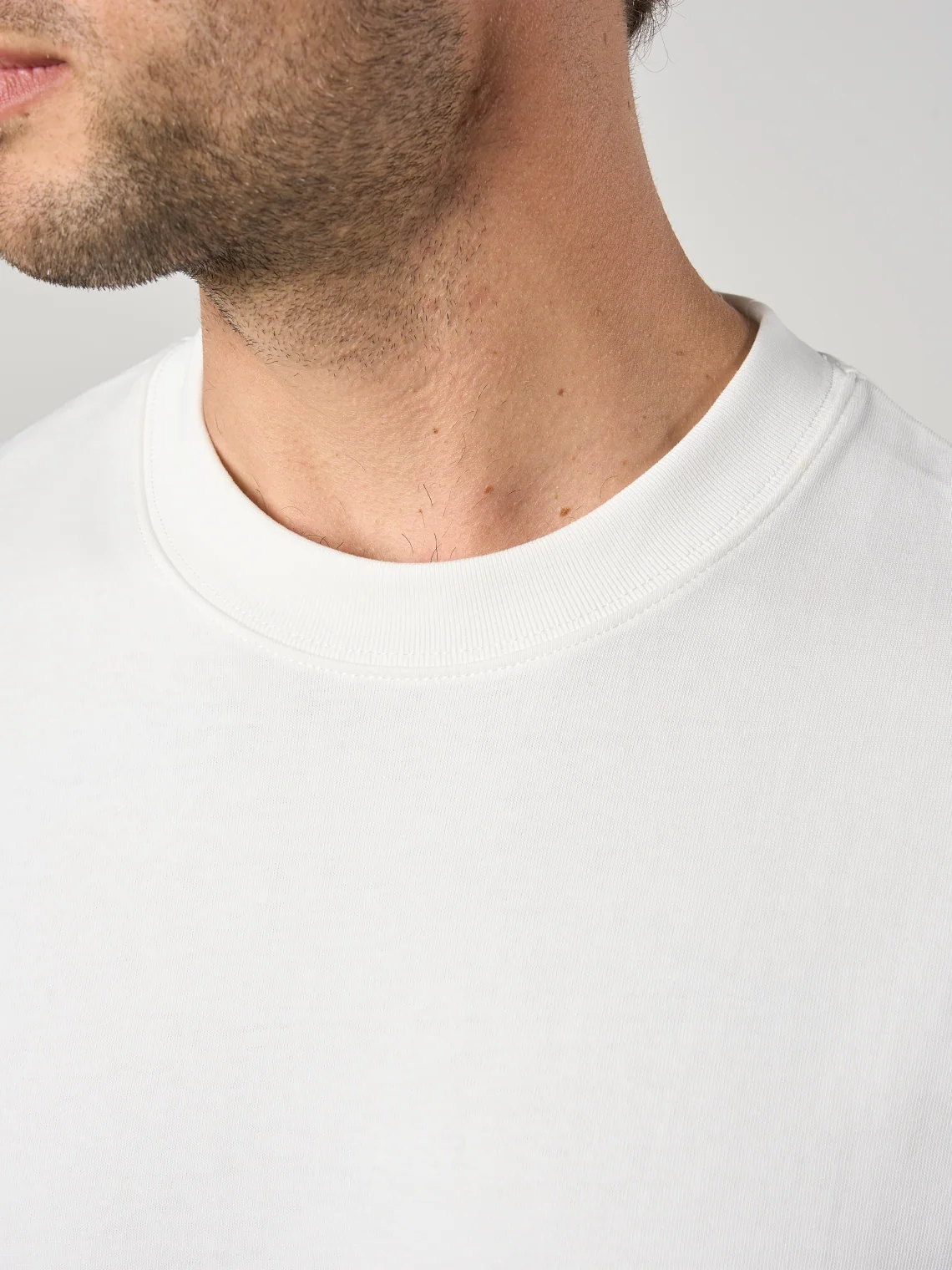 Relaxed Cotton T-Shirt Off White - Image 5