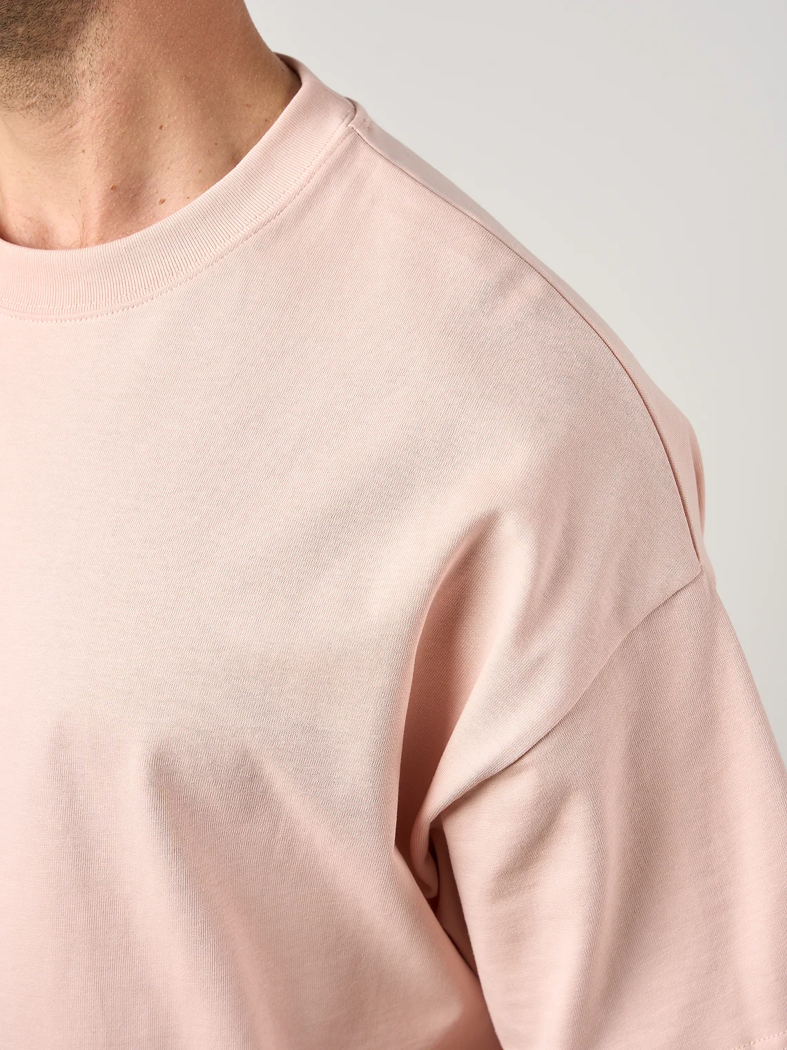 Relaxed Cotton T-Shirt Pink - Image 4