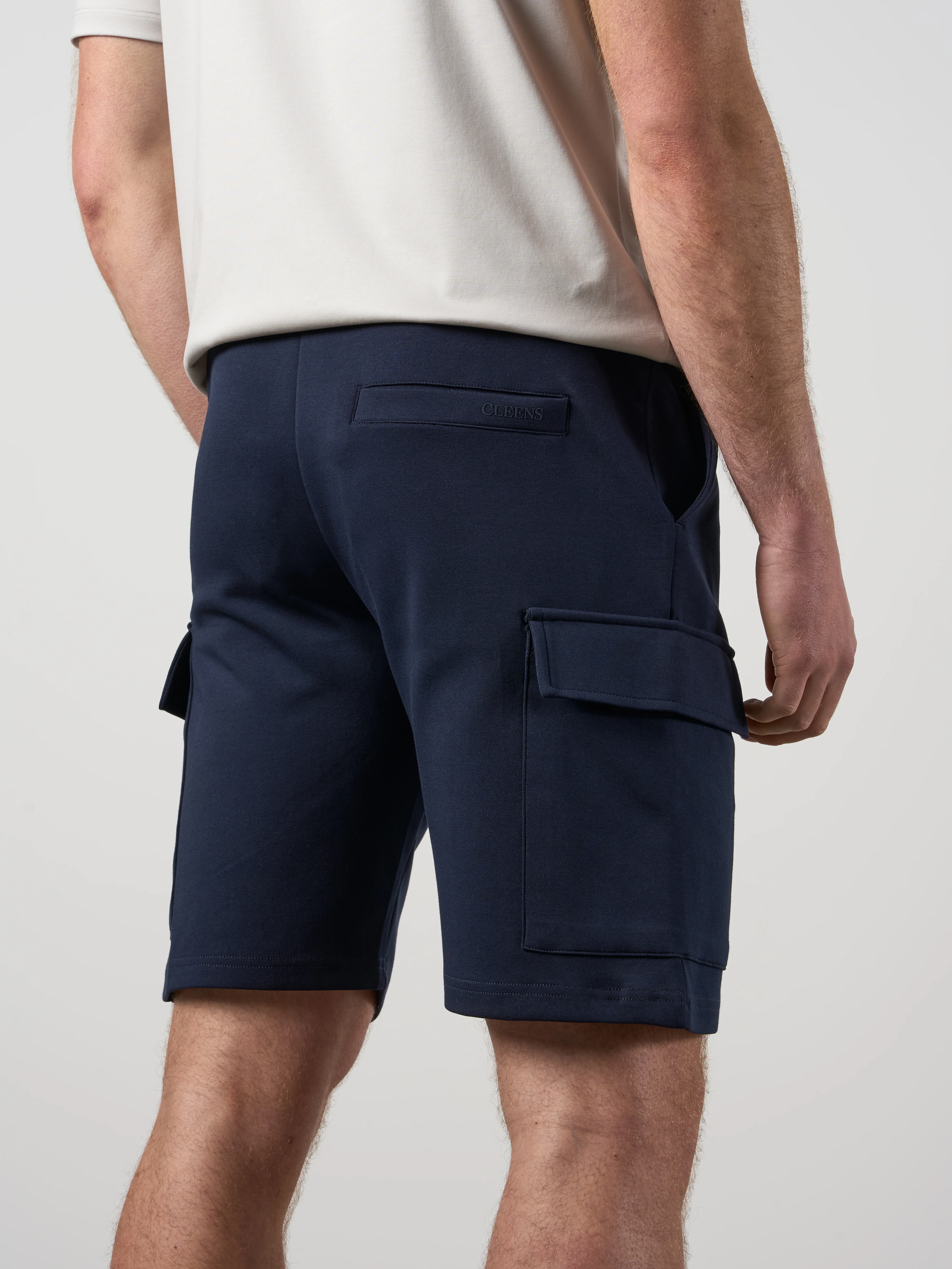 Tech Interlock Shorts Navy - Image 3