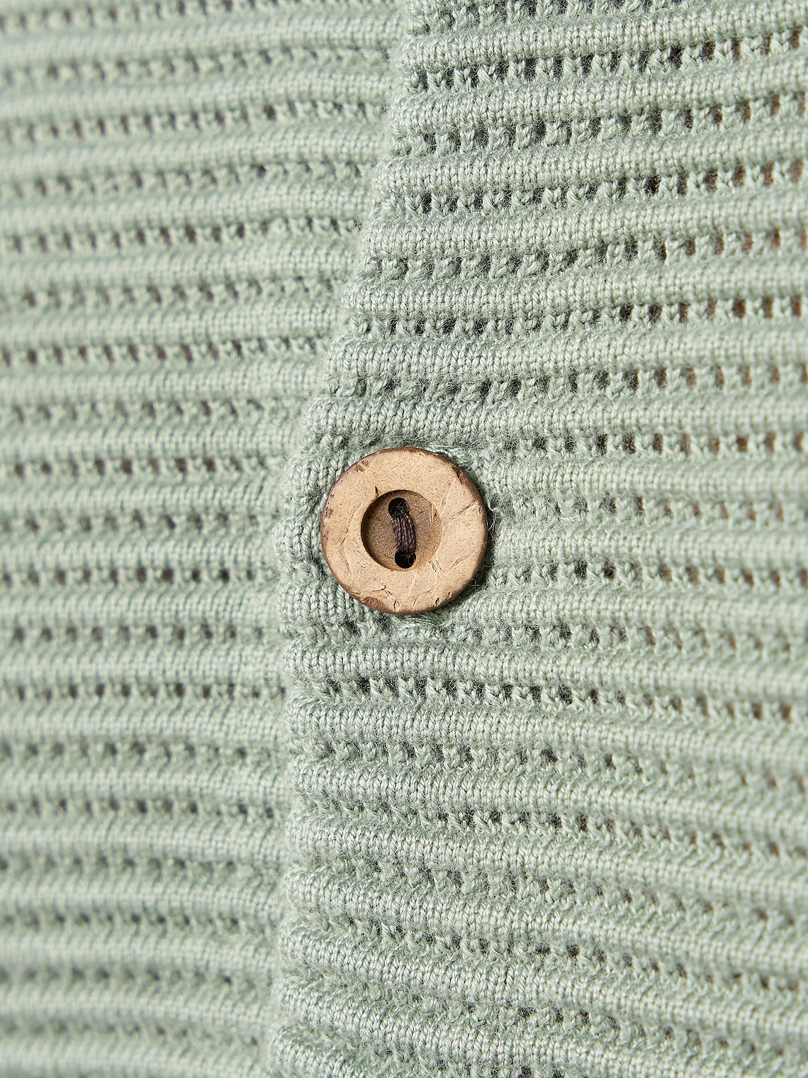 Textured Button Through Shirt Sage - Image 6