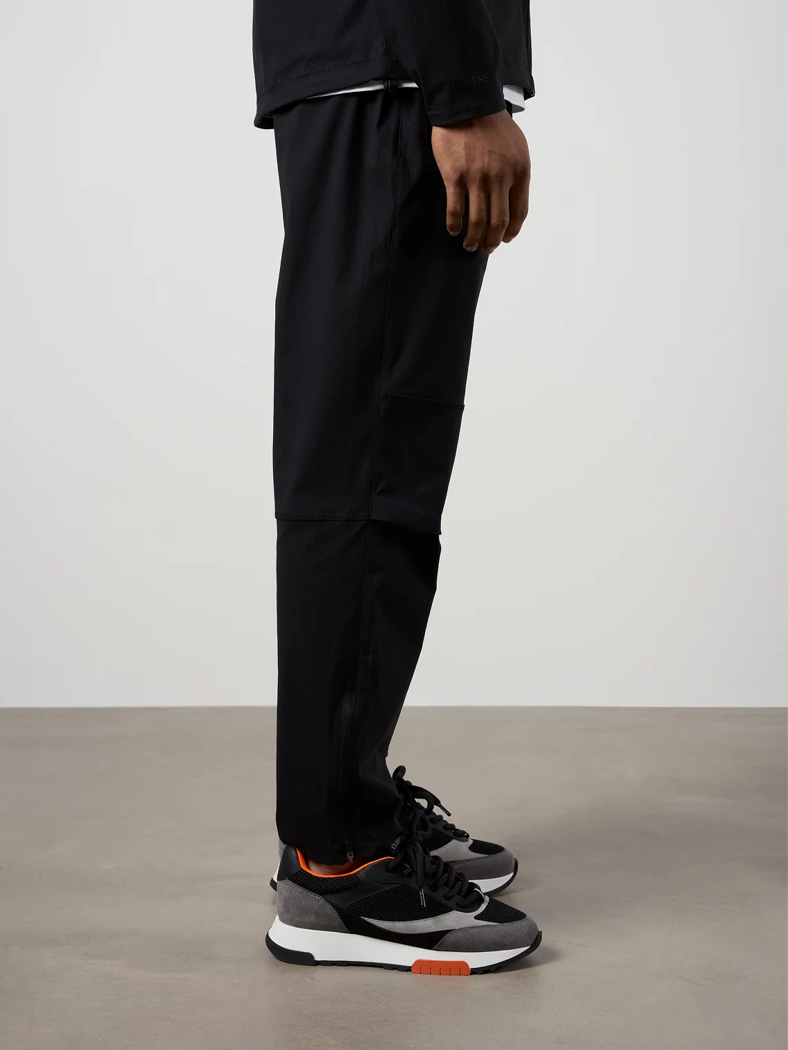 Woven Tech Track Pants Black - Image 3