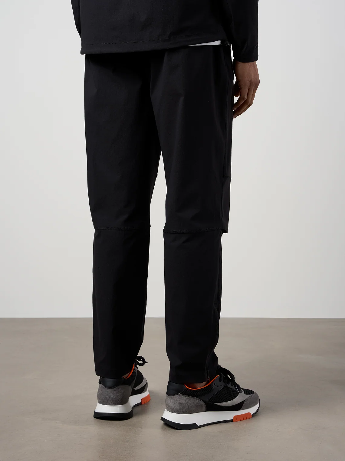 Woven Tech Track Pants Black - Image 4