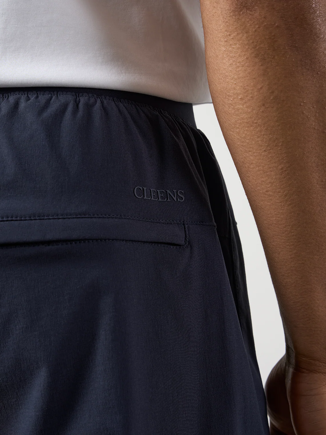 Woven Tech Track Pants Navy - Image 7