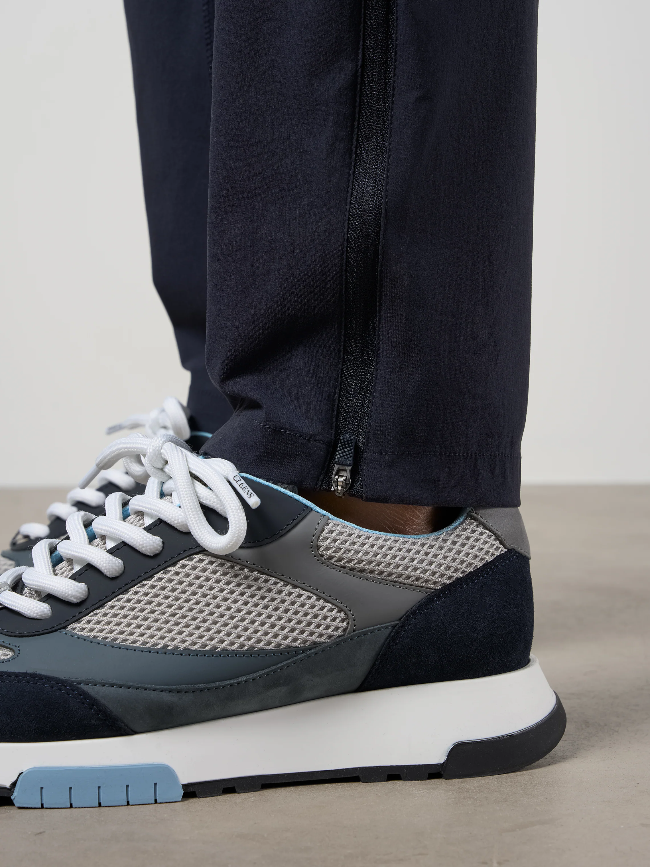 Woven Tech Track Pants Navy - Image 8