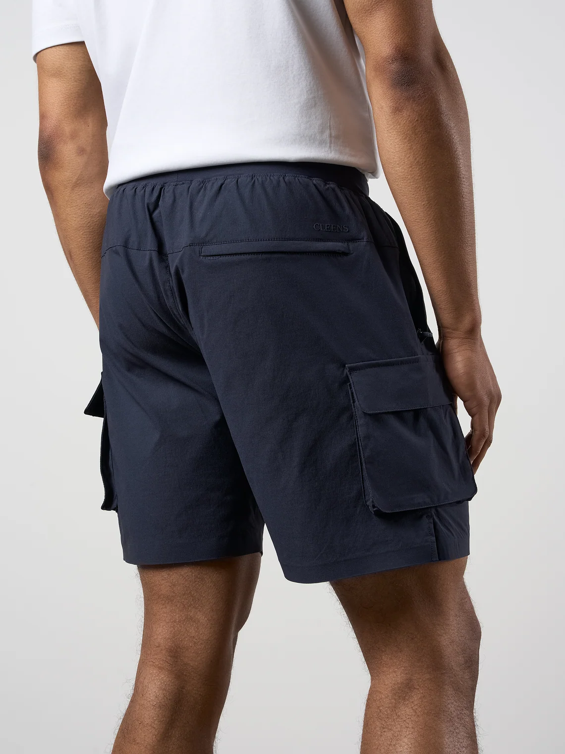 Woven Tech Shorts Navy - Image 3