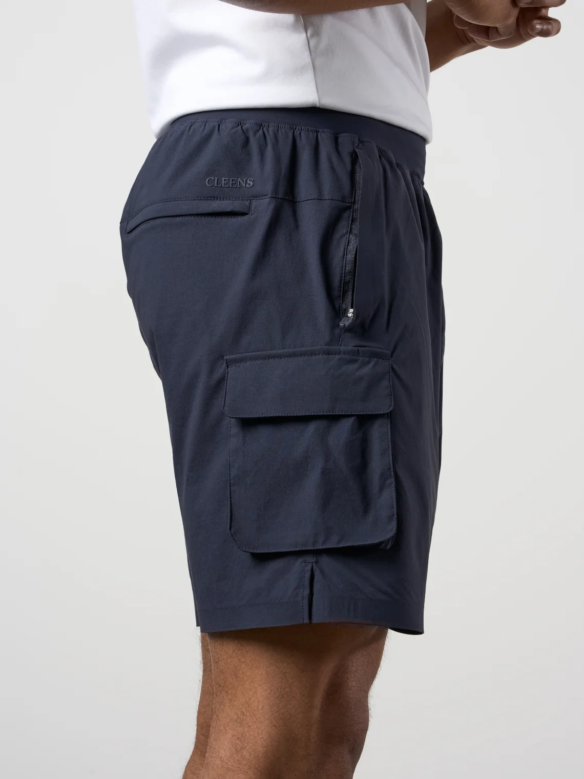 Woven Tech Shorts Navy - Image 6