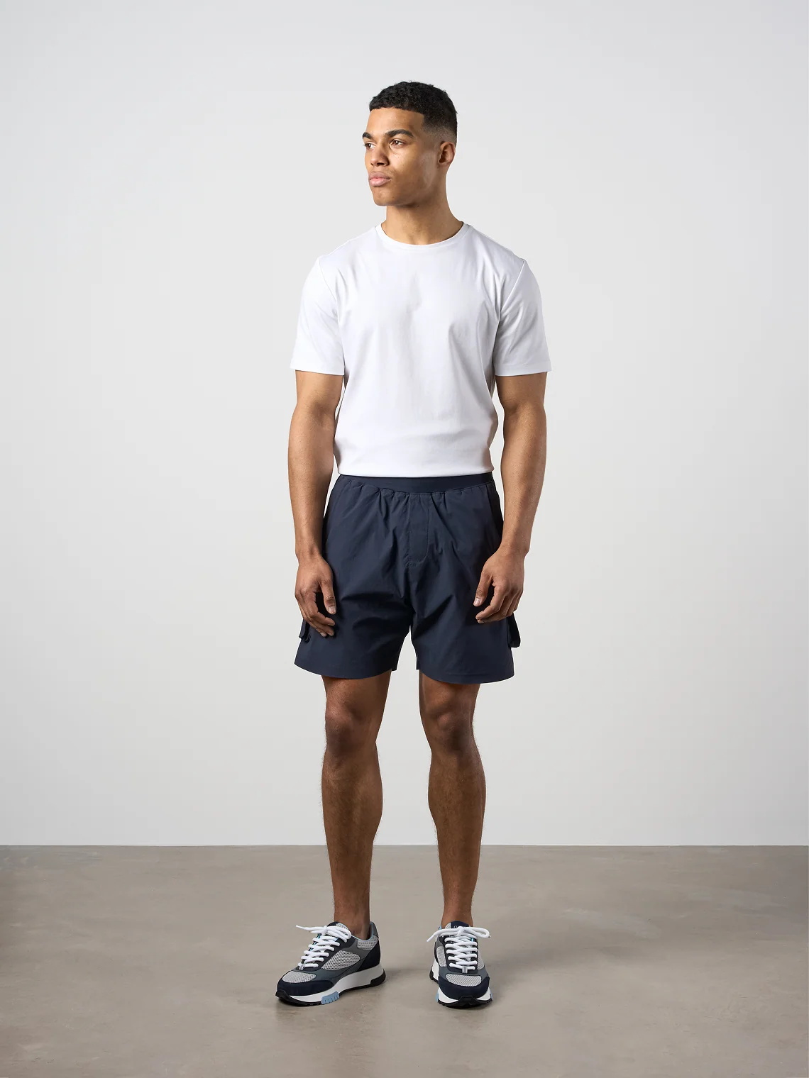 Woven Tech Shorts Navy - Image 8