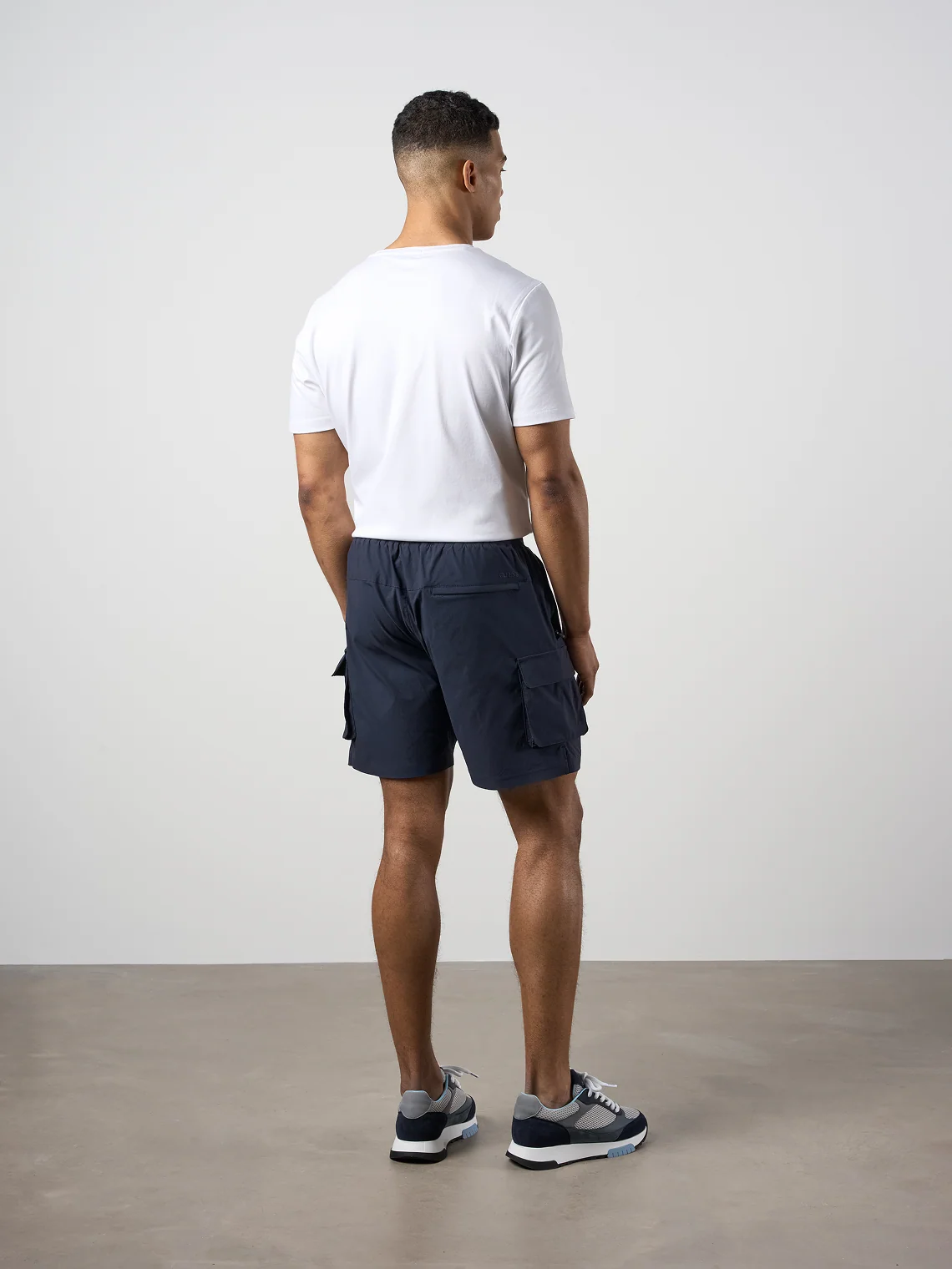 Woven Tech Shorts Navy - Image 9
