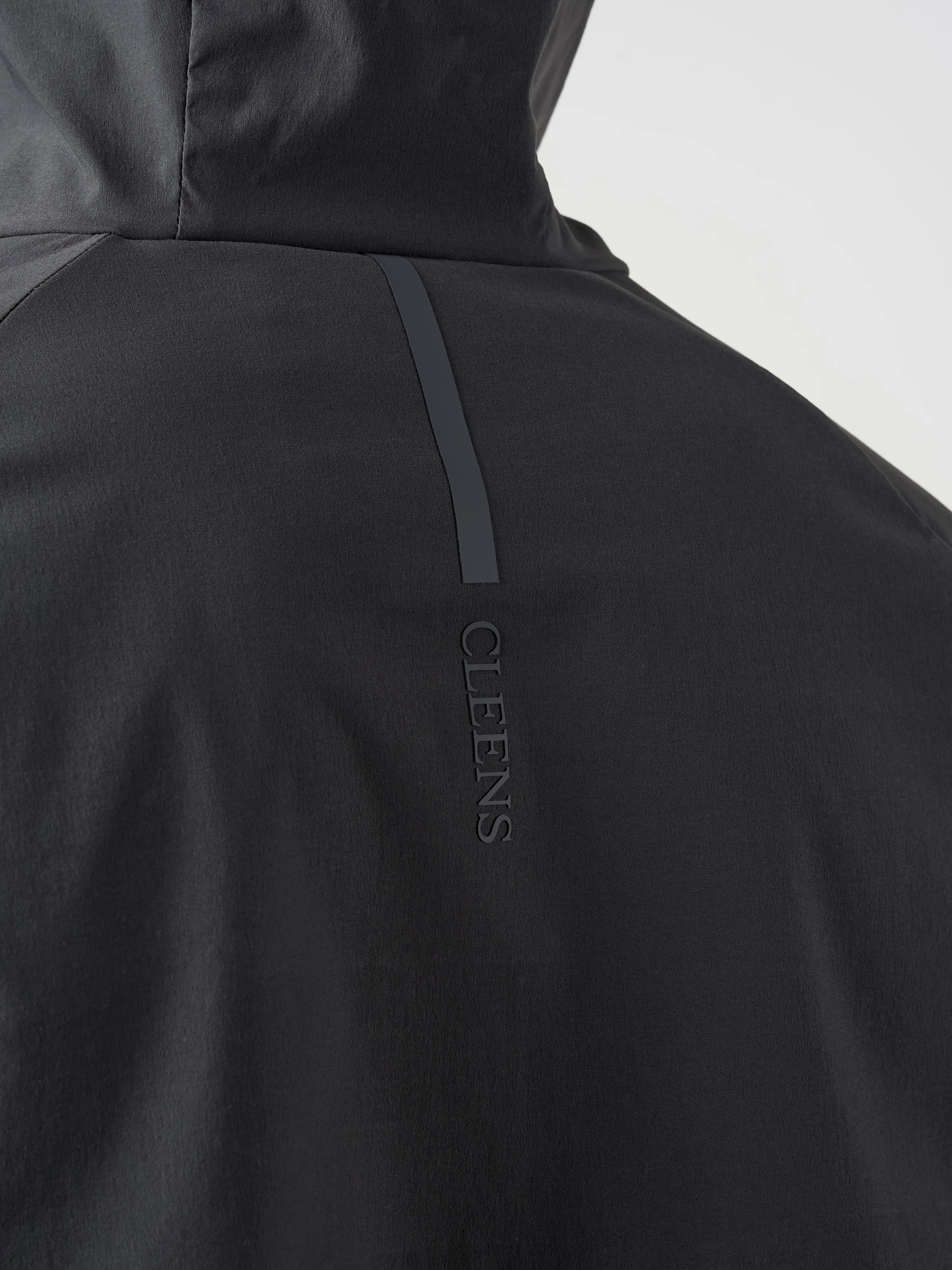Woven Tech Windrunner Jacket Charcoal - Image 7