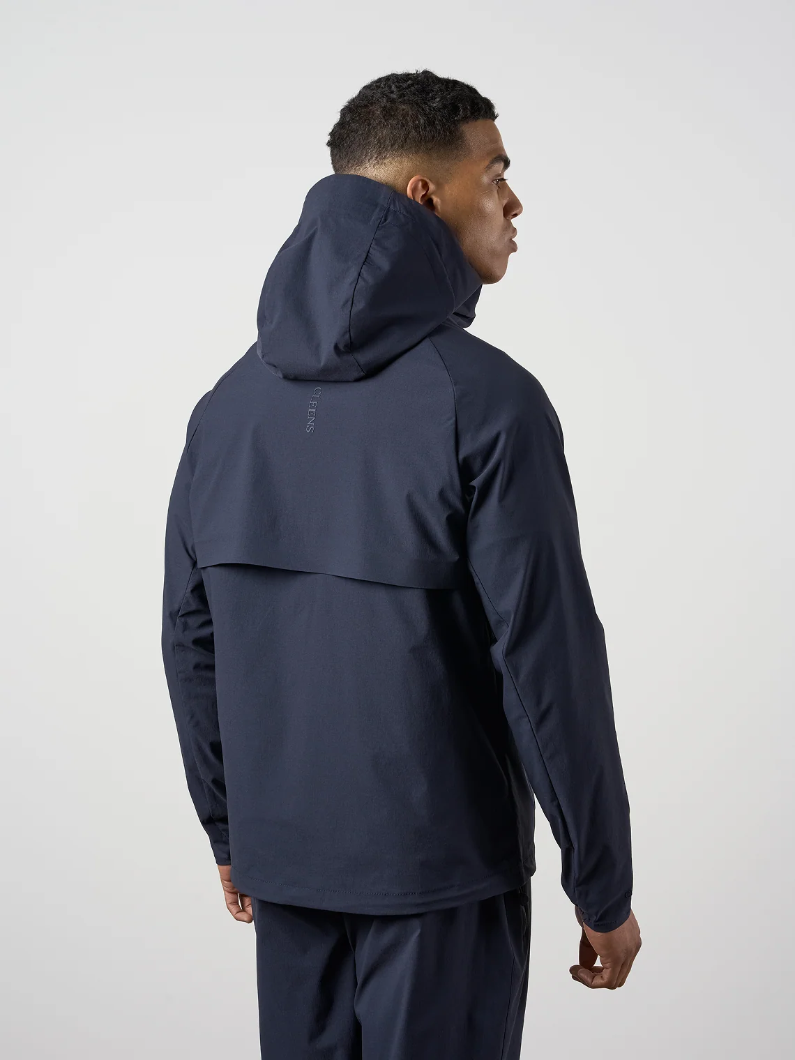 Woven Tech Windrunner Jacket Navy - Image 3
