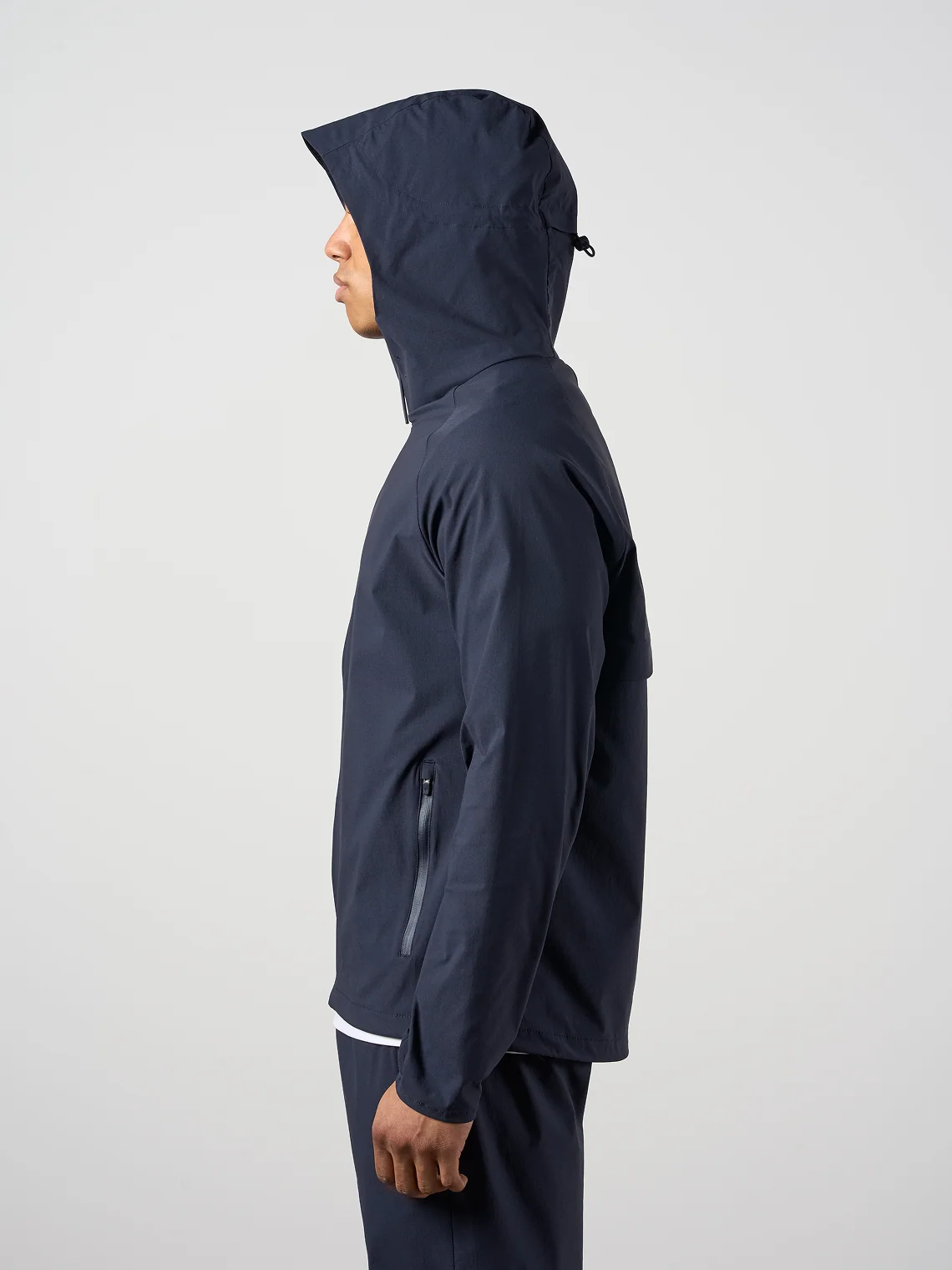 Woven Tech Windrunner Jacket Navy - Image 4