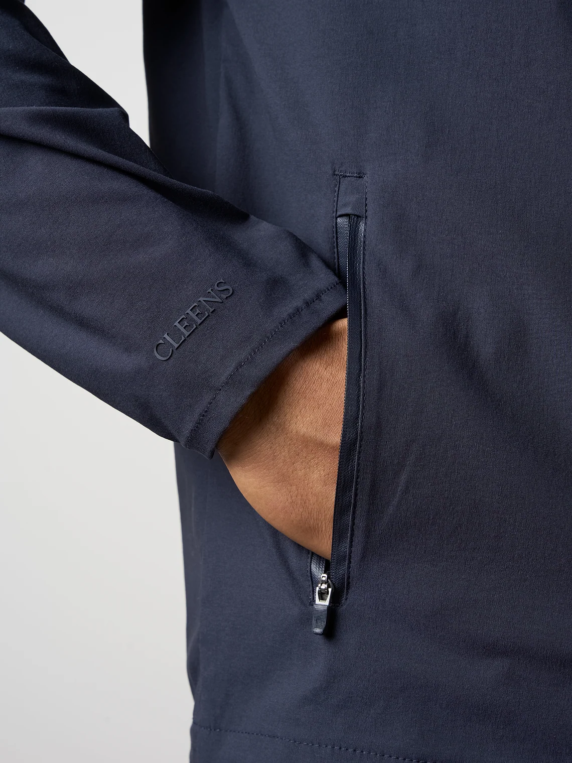 Woven Tech Windrunner Jacket Navy - Image 6